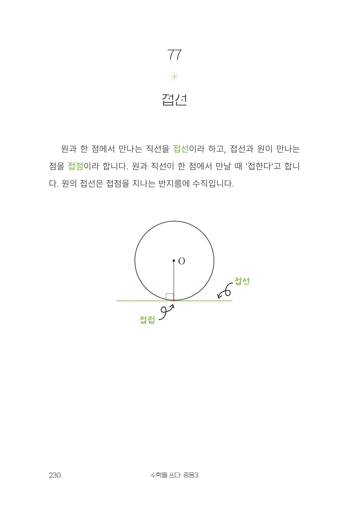 접선 개념 원문 페이지