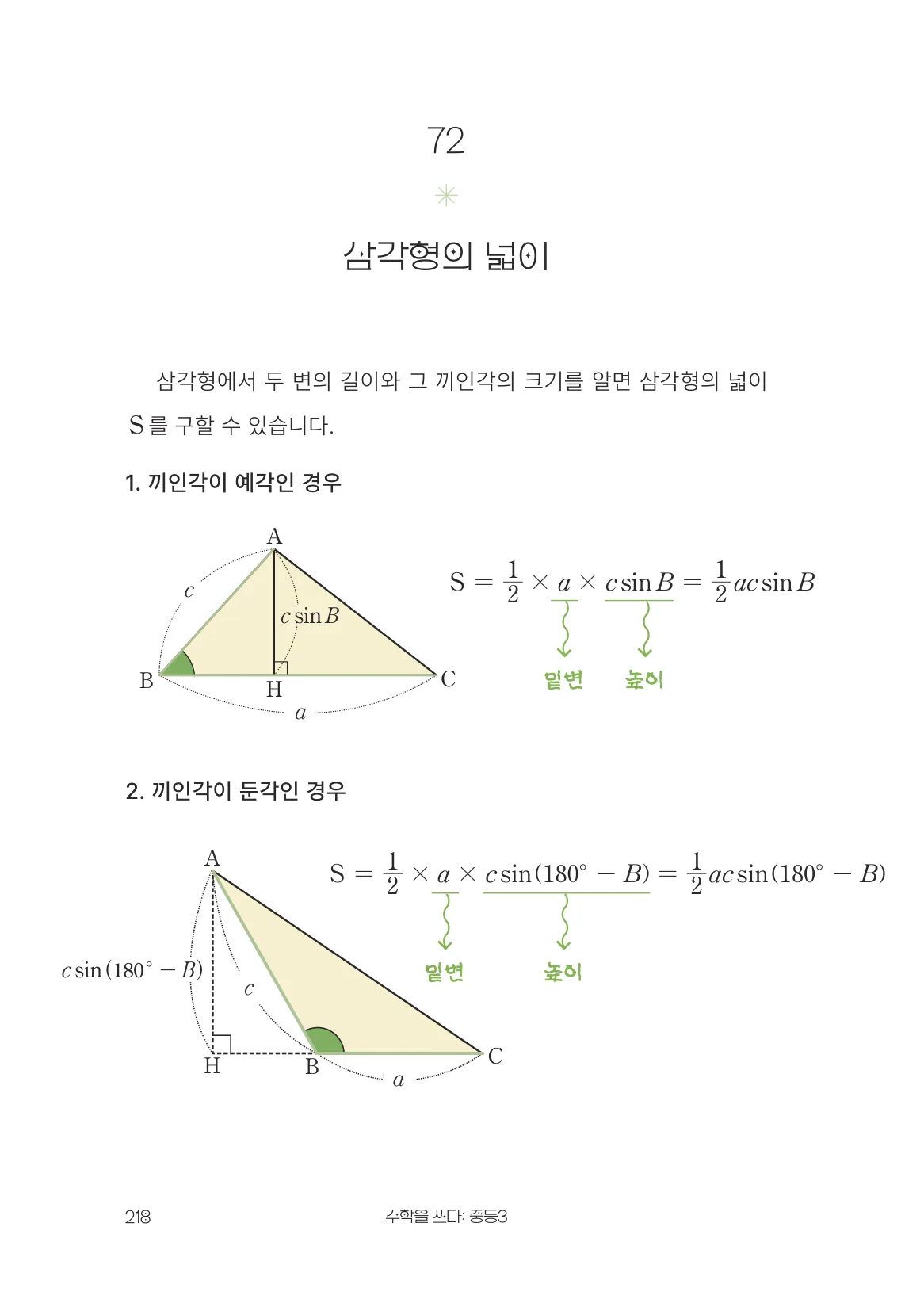 삼각형의 넓이 개념 원문 페이지